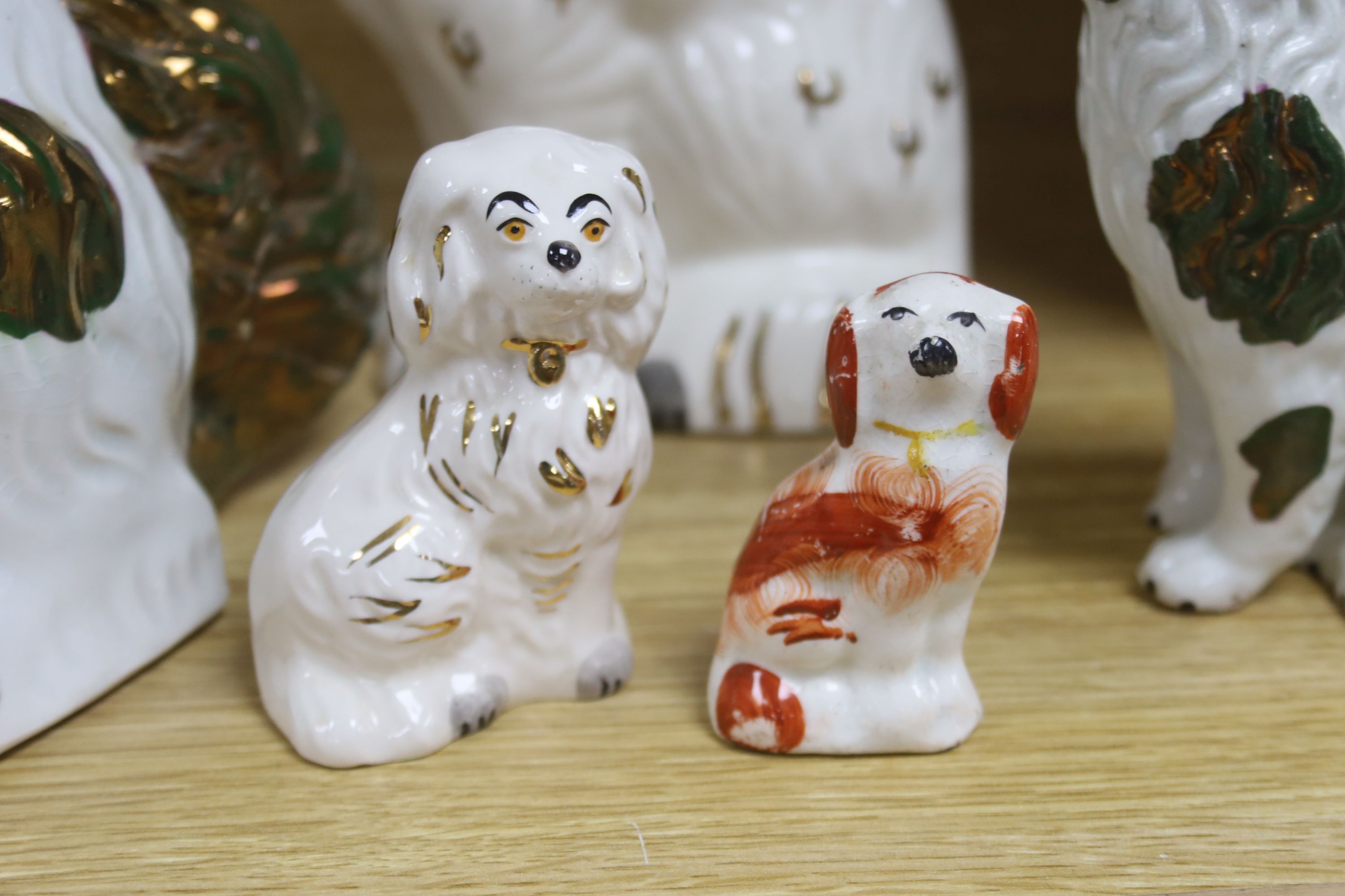 Victorian Staffordshire chimney dogs